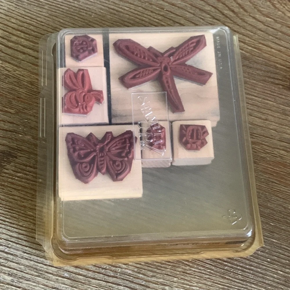 Stampin’ Up! Rubber Stamp Set Bunch O' Bugs Set of 6